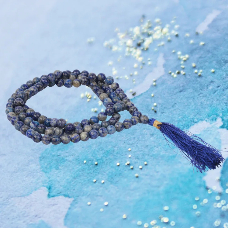 Lapis Lazuli Crystal Japa Mala 